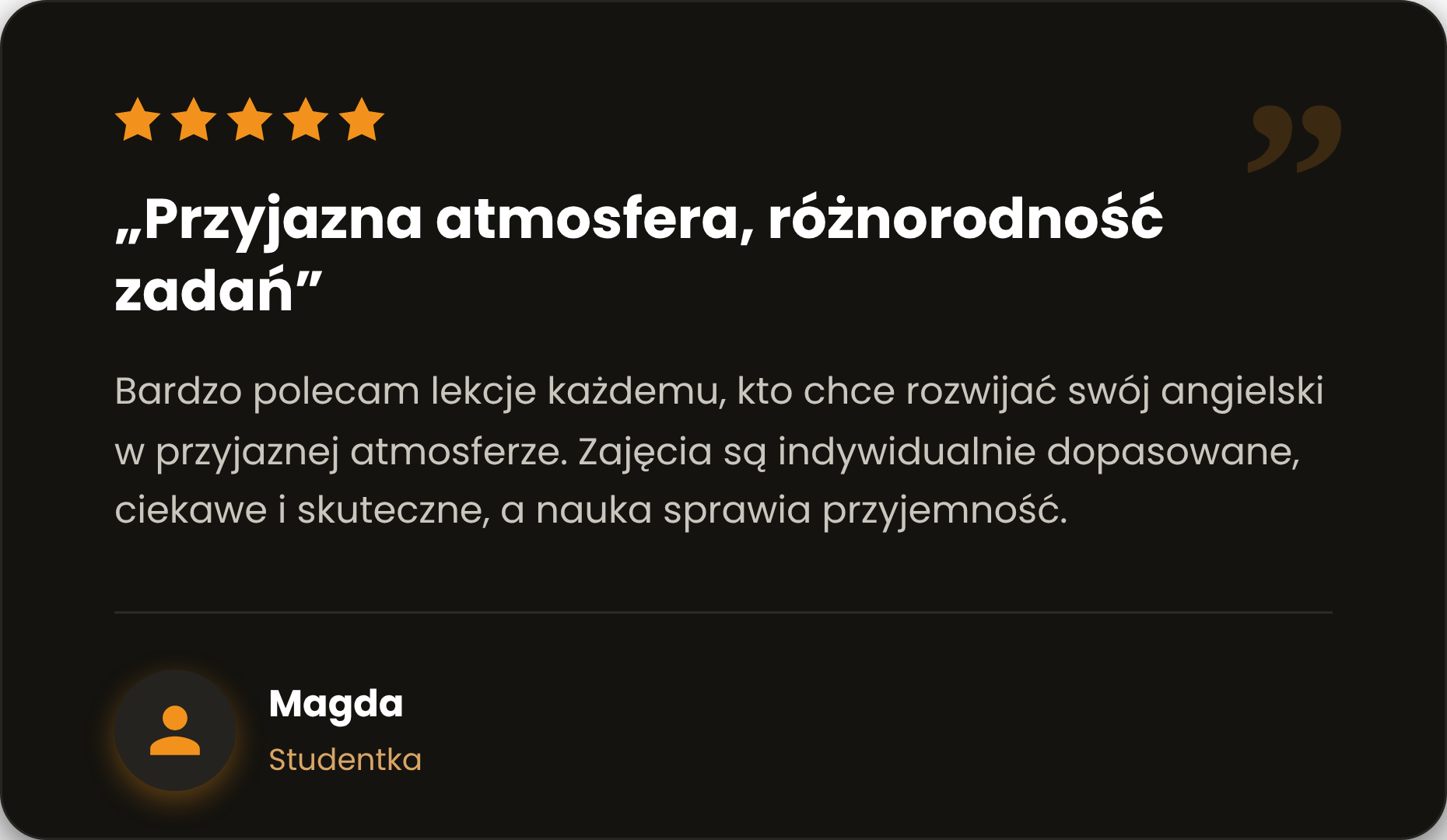 Home testimonial magda 3
